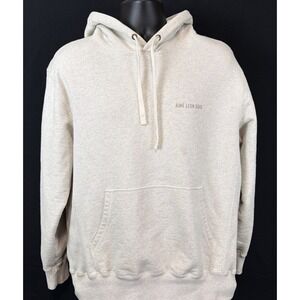 Aime Leon Dore Hoodie Mens Large Gray Sand-Washed Logo Sweatshirt ALD Luxury